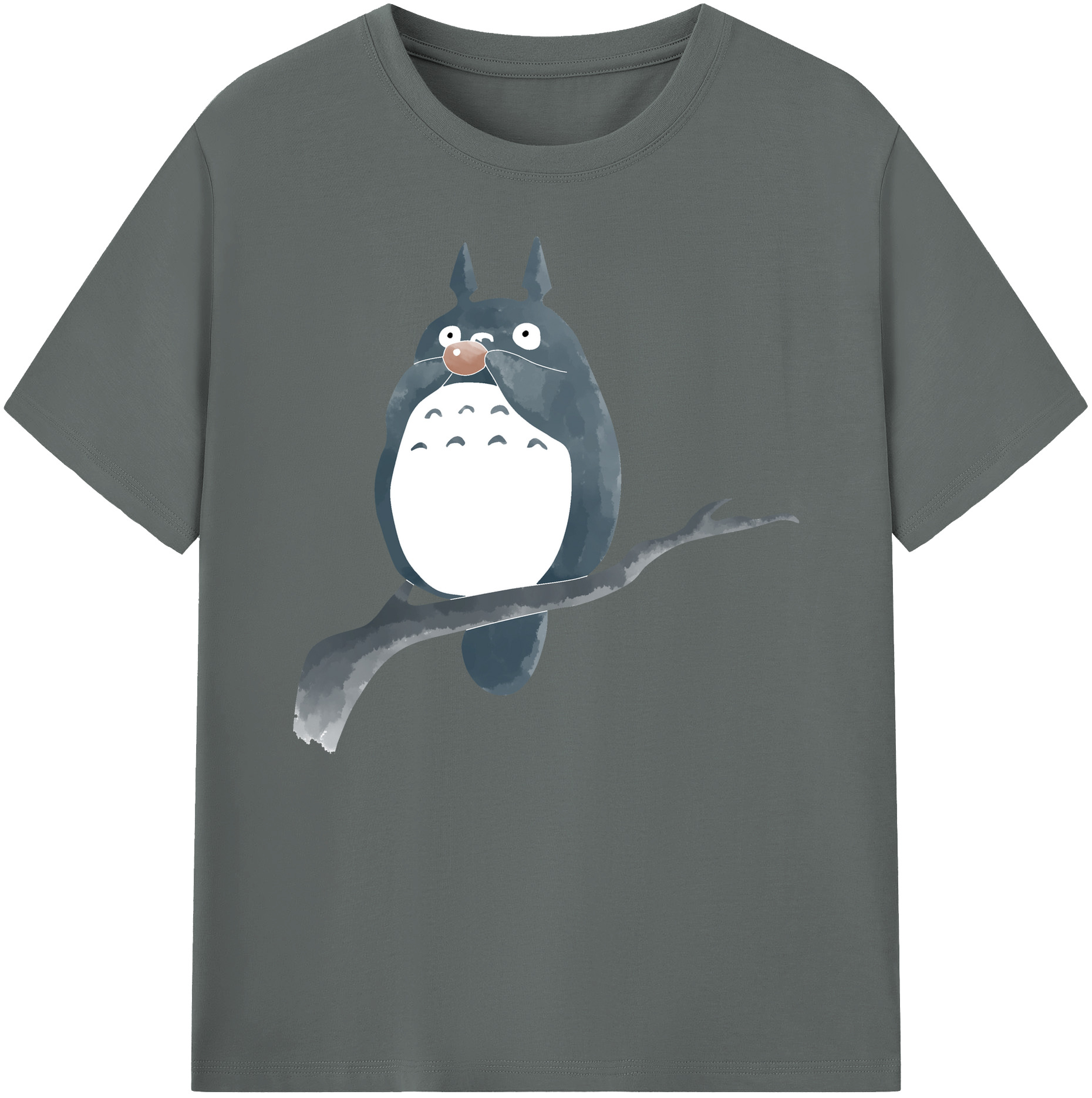 （画像用） となりのトトロ 草壁メイ 草壁サツキ My Neighbor Totoro Satsuki Kusakabe Mei Kusakabe 綿100％ メンズ半袖Tシャツ｜肌触りやわらか＆通気性